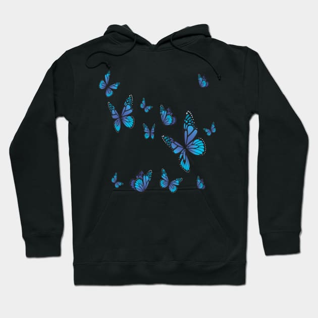butterfly design Hoodie by Vine Time T shirts